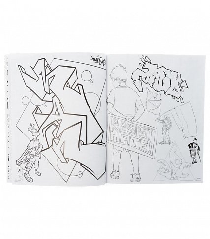 Книга American Graffiti Coloring Book