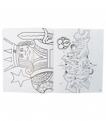 Книга American Graffiti Coloring Book