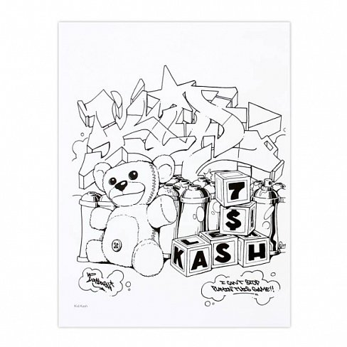 Книга - раскраска Graffiti Coloring Book #3