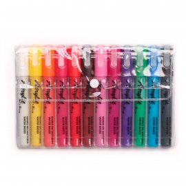 Набор акриловых маркеров Fat&Skinny Main 12 штук