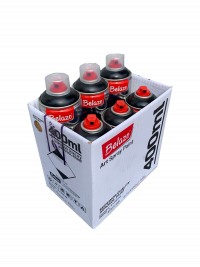 Набор аэрозольной краски Belazo 400 мл Чёрный цвет 6 штук