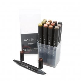 Набор маркеров Fat&Skinny Wood 12 штук