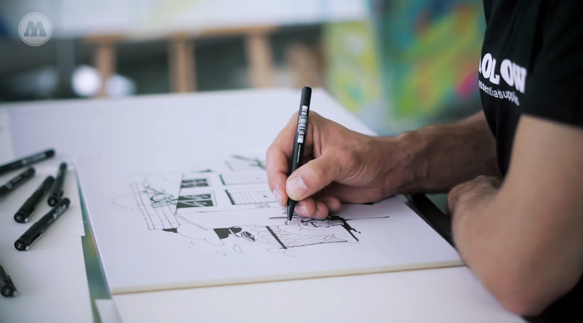 Смотреть видео RICO79 x Molotow Blackliner - на сайте Graffitimarket.ru