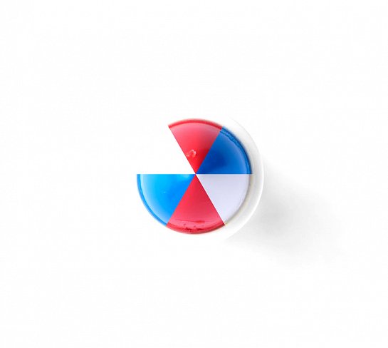 Маркер HandMixed Сhilean белый-красный-синий