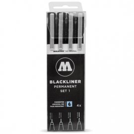 Набор перманентных линеров Molotow Blackliner Set 1