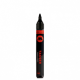 Маркер перманентный Molotow Tagger Speedflow 1-4 мм черный