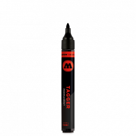 Маркер перманентный Molotow Tagger Speedflow 1-4 мм черный