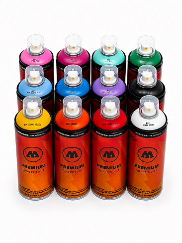 Набор аэрозольной краски Molotow Premium 2026 новый дизайн 12 штук