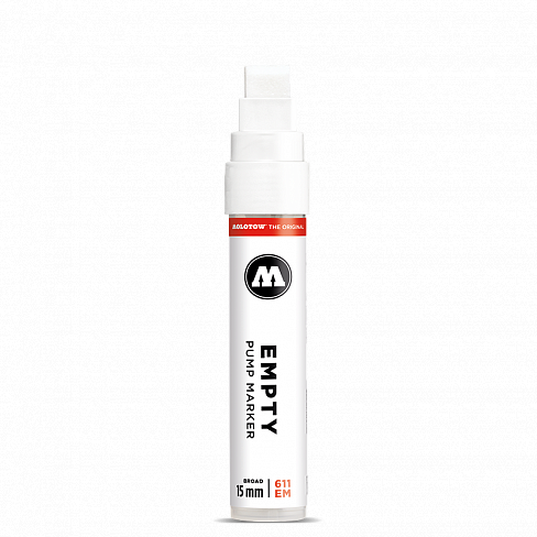 Маркер пустой Molotow 611EM 15 мм под заправку